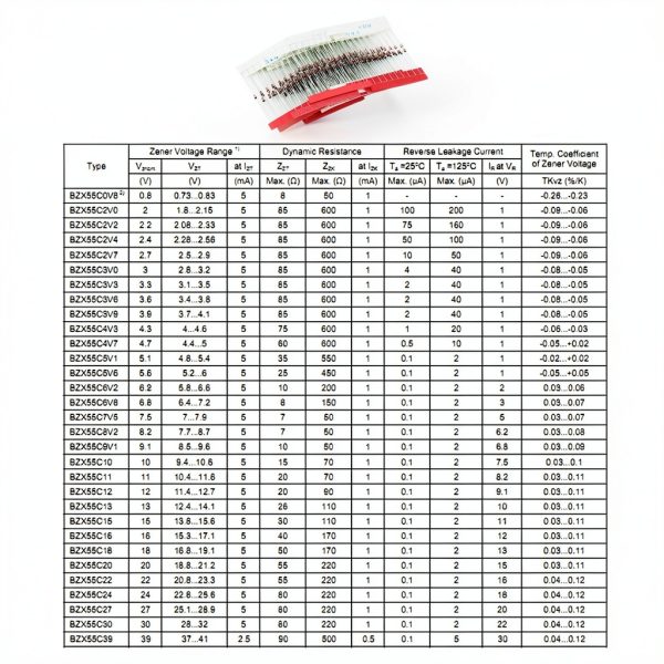 Zener Diode Assortment Makeronics 300 pcs 0.5W 30-Value Pack-5
