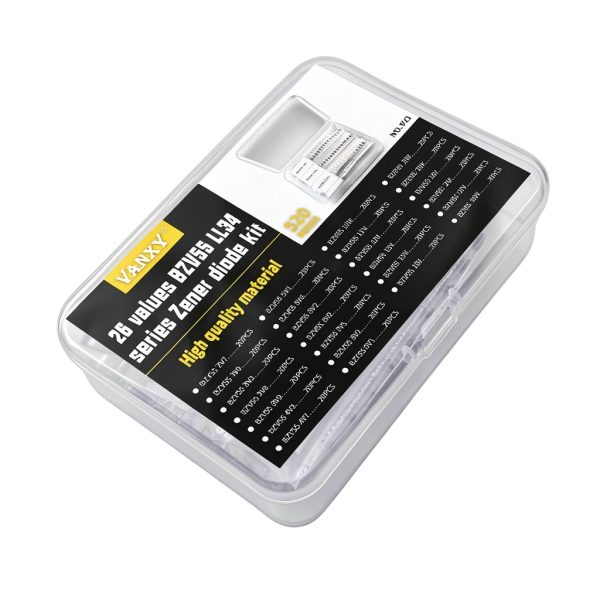 26Values SMD 0.5W Zener Diodes Kit 520pcs 26 Voltage Options by VANXY-1