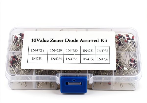 Zener Diodes 200pcs Set 10 Values 1N4728-1N4737 Kit Box-6