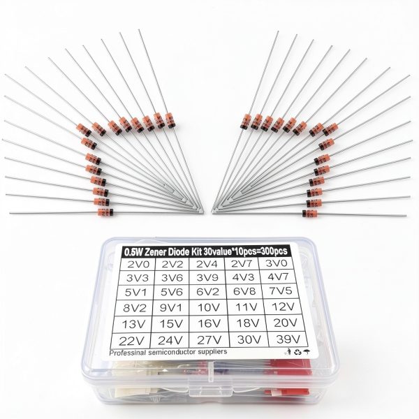 Zener Diode Assortment Makeronics 300 pcs 0.5W 30-Value Pack-0