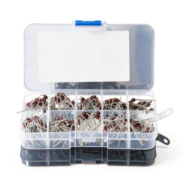 Zener Diodes 200pcs Set 10 Values 1N4728-1N4737 Kit Box-1