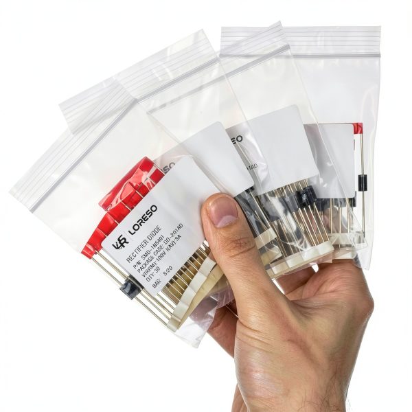Diode Assortment Kit Box by LORESO 600pcs 20 Models Silicon Diodes-3