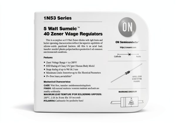 Diode 1N5349B Motorola Zener 12V 5W Axial Pack of 10-0