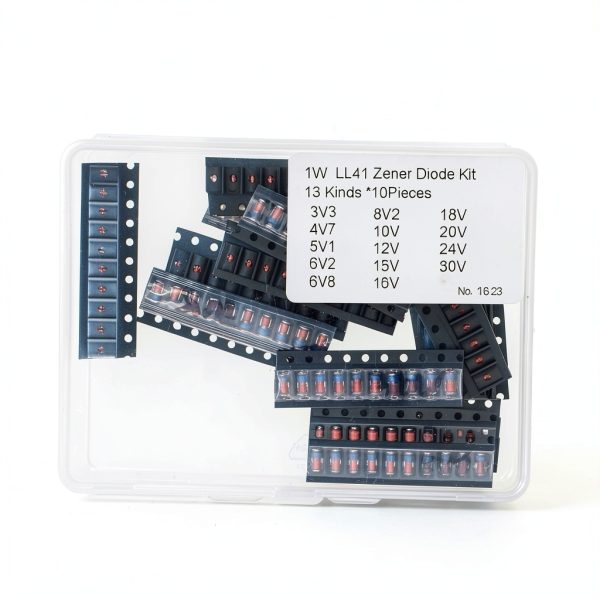 Zener Diode Assortment Kit 130PCS LL41 1W MERICDA 13 Values x10-0
