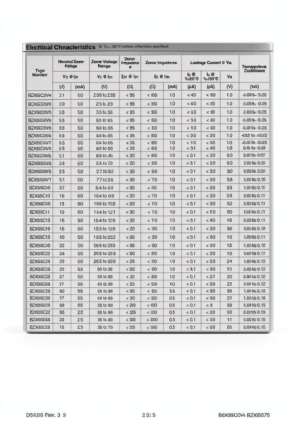 Zener Diode Chanzon BZX55C18 0.5W 18V Pack of 100 Axial DO-35-2