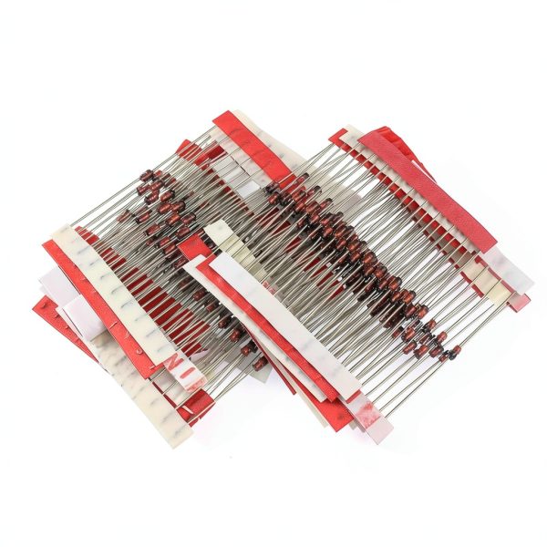 Zener Diodes 25-Value 250pcs 1W Kit by WOWOONE – 3V to 33V-0