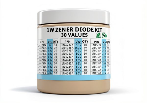 CHANZON 30-Value 1W Zener Diode Kit – 300pcs DO-41 Silicon-1