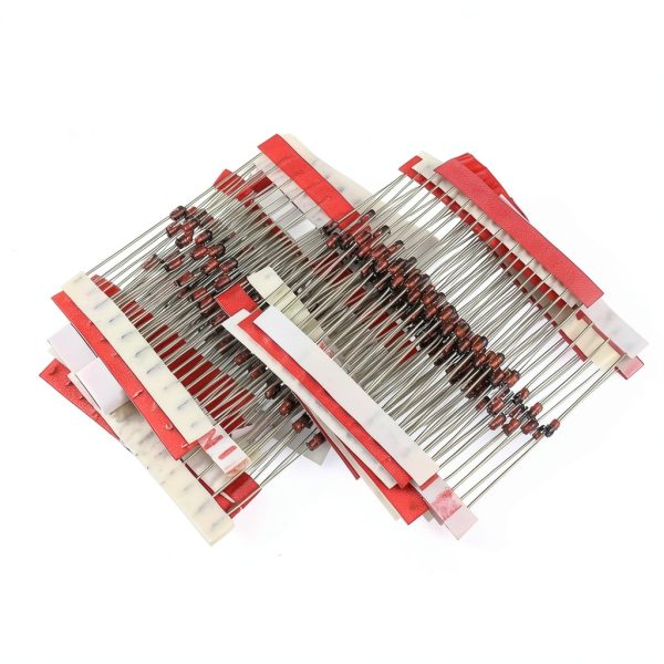 Zener Diodes 25-Value 250pcs 1W Kit by WOWOONE – 3V to 33V-6