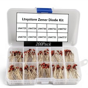 Zener Diodes Kit 1W Power Assortment Box Set by Ltvystore 200pcs-0